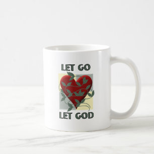 Laat God herstellen Slogan Quote Red Heart Koffiemok