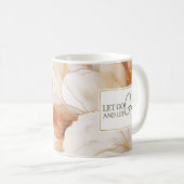 Laat God het Inspirerend citaat Christelijk Koffiemok (Voorkant rechts)