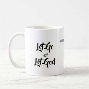 Laat God koffie mok met kruis.