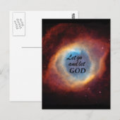 "Laat God los" Briefkaart (Voorkant / Achterkant)