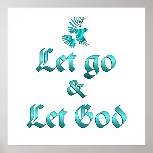 Laat God los. Poster (Voorkant)