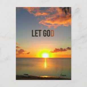 Laat God los, Saipan Sunset briefkaart