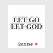 Laat God los. Sticker (Vel)