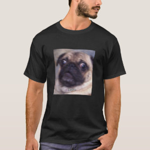 Laat Grappig Pug Gezicht Cute Wazig Meme Lange Mou T-shirt