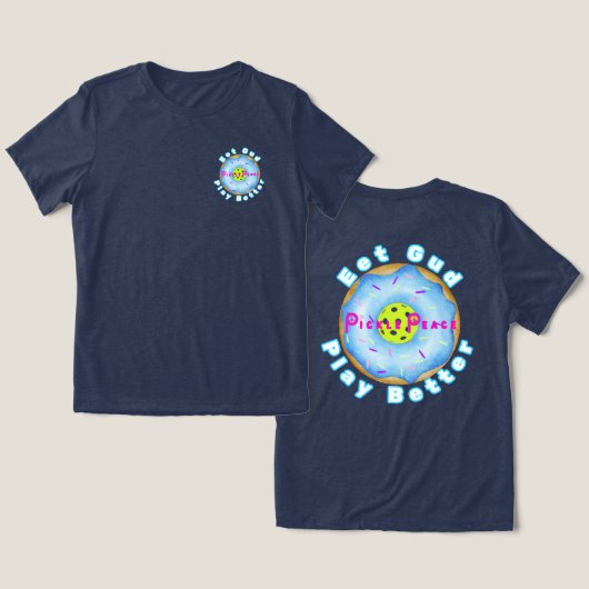 Laat Gud beter spelen Tri-Blend Shirt (Ontwerp Voorkant & Achterkant)