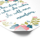 Laat haar 8x10 foto slapen afdruk (Hoek)