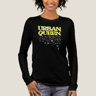 LAAT HAAR HEERSEN, STADSKONINGIN Black Lemon Dames Tri-Blend Shirt