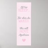 Laat haar slapen. poster (Voorkant)