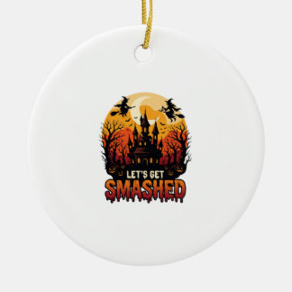 Laat Halloween Kasteel van Geestenhekserij P Keramisch Ornament