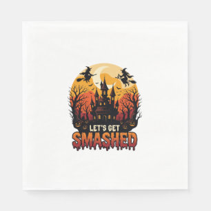 Laat Halloween Kasteel van Geestenhekserij Verplet Servet
