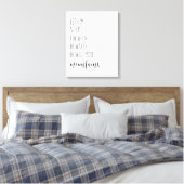Laat hem slapen als hij wil dat hij verhuist. canvas afdruk (Insitu (Slaapkamer))