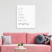 Laat hem slapen als hij wil dat hij verhuist. canvas afdruk (Insitu (Woonkamer))