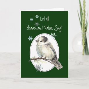 Laat Hemel & Natuur de Vogel van Kerstmis van het Feestdagen Kaart