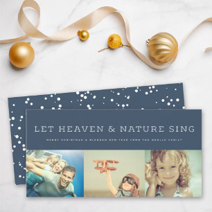 Laat Hemel & Natuur Zingen Religieuze kerstfoto Feestdagenkaart