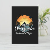 Laat het 5e klas avontuur beginnen kaart (Staand voorkant)