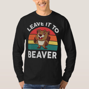 Laat het aan bever dier knaagdier t-shirt