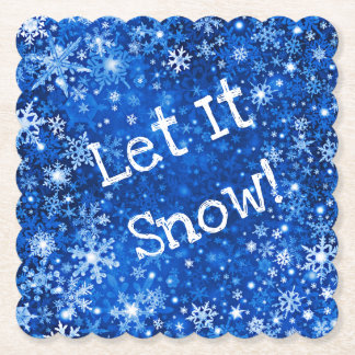 Laat het aangepaste papieren Onderzetters sneeuwen