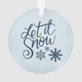 Laat het acrylversiering sneeuwen ornament (achterkant)