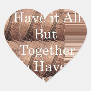 Laat het allemaal Giraffe Safari Hakuna Matata zo  Hart Sticker