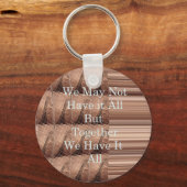 Laat het allemaal Giraffe Safari Hakuna Matata zo Sleutelhanger (Voorkant)