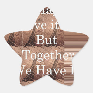 Laat het allemaal Giraffe Safari Hakuna Matata zo  Ster Sticker