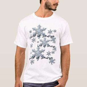 Laat het Amerikaanse Apparel T-shirt sneeuwen