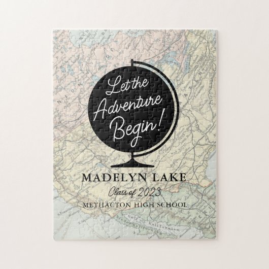 Laat het Avontuur Afstuderen het Boek van de Gast Legpuzzel (Verticaal)