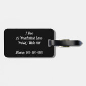 Laat het avontuur Bagagelabel beginnen (Achterkant horizontaal)