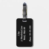 Laat het avontuur Bagagelabel beginnen (Achterkant verticaal)