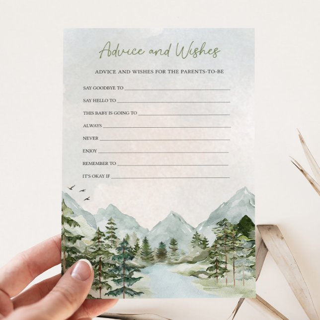 Laat het Avontuur Begin Baby Advies & Wensen Spel (Let the Adventure Begin Baby Shower Game)