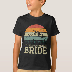 Laat Het Avontuur Begin Bruid Net Getrouwd Koppels T-shirt