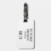 Laat het avontuur Begin // Mountain Road Uitzicht Bagagelabel (Achterkant verticaal)