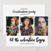 Laat het avontuur beginnen | Afstuderen foto Kaart (Voorkant / Achterkant)
