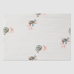 Laat het avontuur beginnen Baby Boy Shower Tissuepapier