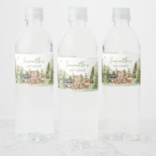 Laat het avontuur beginnen Baby shower Waterfles Etiket