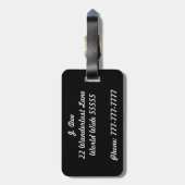 Laat het avontuur beginnen Bagagelabel (Achterkant verticaal)