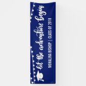 Laat het avontuur beginnen | Blauw Afstuderen | Li Spandoek (Verticaal)