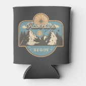 Laat het avontuur beginnen blikjeskoeler (Voorkant)