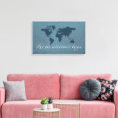 Laat het avontuur beginnen canvas afdruk (Insitu (Woonkamer))