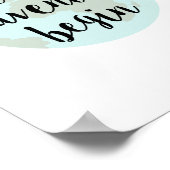 Laat het avontuur beginnen de Druk van de Kunst va Poster (Hoek)