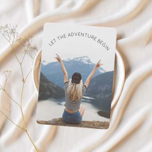 Laat het Avontuur beginnen de Partij van de Foto F Kaart