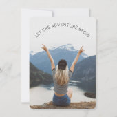 Laat het Avontuur beginnen de Partij van de Foto F Kaart (Voorkant)