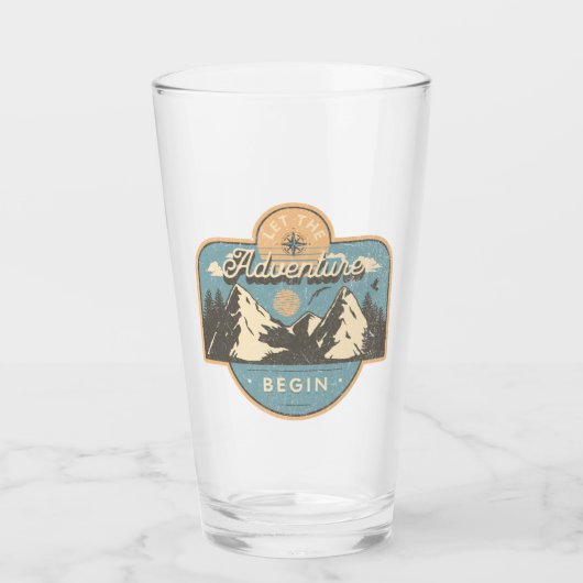 Laat het avontuur beginnen glas (Voorkant)