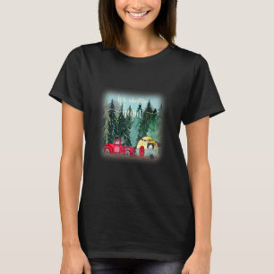 Laat het avontuur beginnen Happy Camper in caravan T-shirt