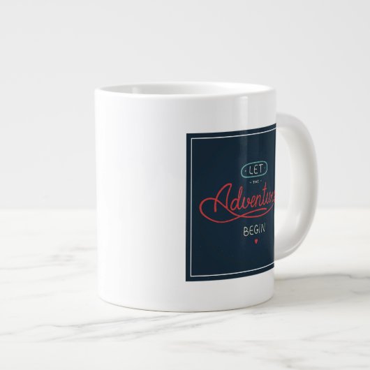 Laat het avontuur beginnen jumbo beker (Voorkant rechts)