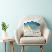 Laat het avontuur beginnen met de blauwe gouden br kussen (Stoel)