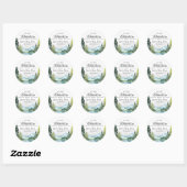 Laat het avontuur beginnen met het Baby showers va Ronde Sticker (Vel)