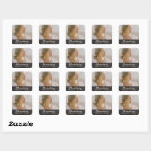 Laat het avontuur beginnen met het script | Afstud Vierkante Sticker (Vel)