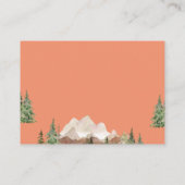 Laat het avontuur beginnen Mountain Rust Baby show Informatiekaartje (Achterkant)