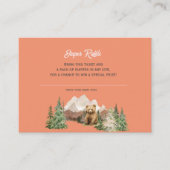 Laat het avontuur beginnen Mountain Rust Baby show Informatiekaartje (Voorkant)